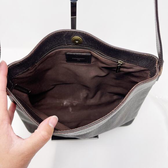 Burberry Nova Check Leather Shoulder Bag Leather Trim Brown Gold Tone Hardware - Picture 9 of 15